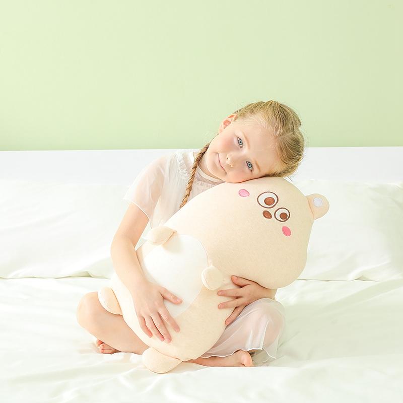 Fetter Schiefgesichtiger Bär Dinosaurier Plüsch Kissen Spielzeug Niedlich Weich Stofftier Puppe Stuhlkissen Hohe Qualität Geschenk