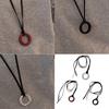 Fashionable Leather Rope Round Pendant Necklace Featuring Sturdy Materials Jewelry Accessory for Fashion Enthusiasts