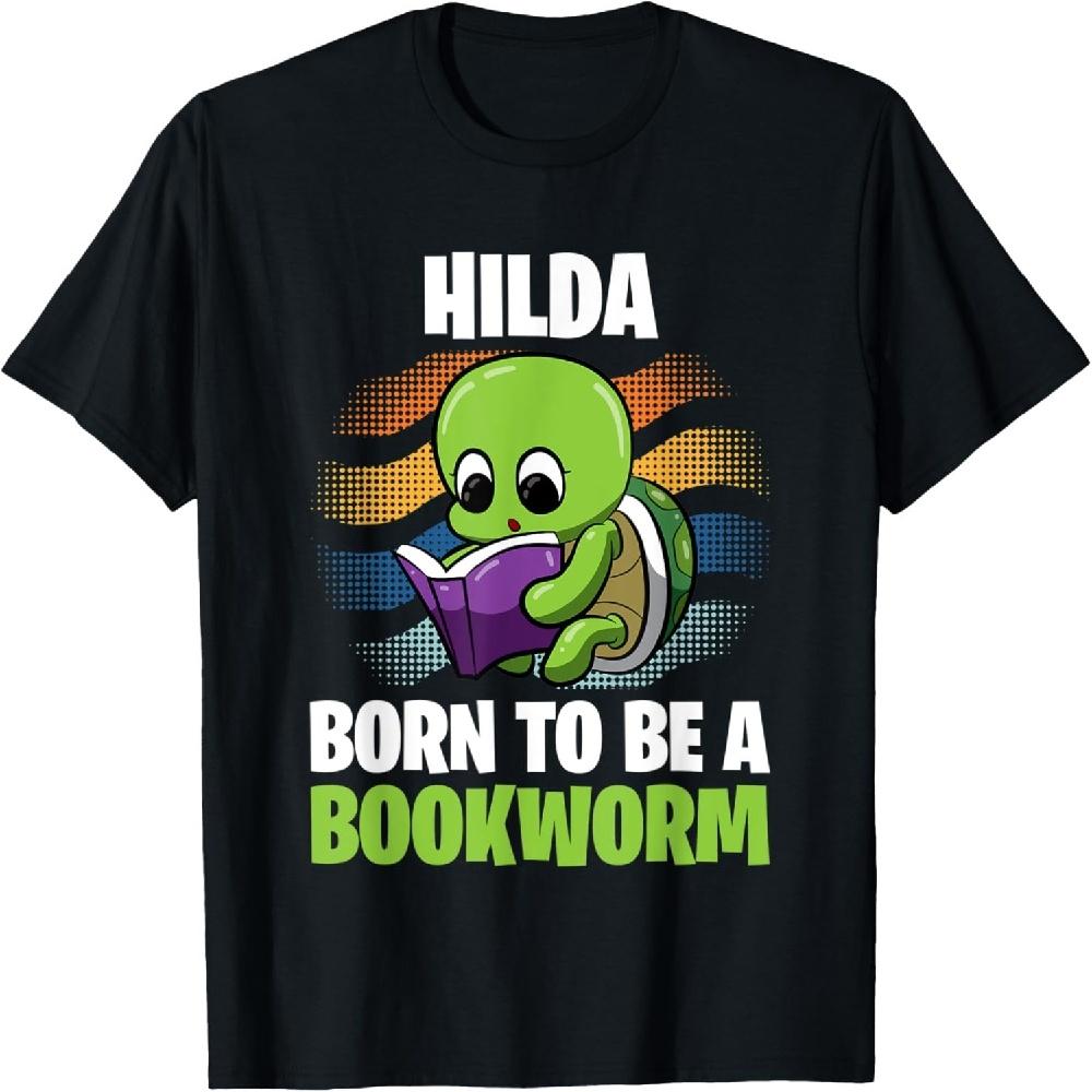 Хильда - Рождена быть книжным червем - Персонализированная футболка S