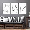 Abstrakte Leinwand Malerei Linie Nackte Frau Wand Kunst Poster Nordic Poster Und Drucke Minimalistischen Wand Bilder Schlafzimmer Dekoration