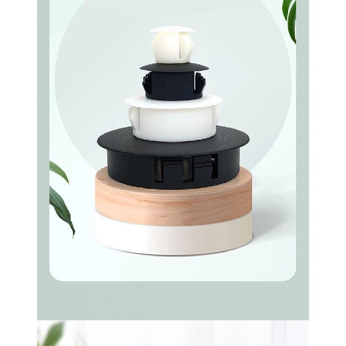 White Plastic Hole Plug 5-60mm Nylon Hole Cover M22 M25 Cover Holes Snap on Plastic Plug Hole Cap Round Plugs Plug For Furniture