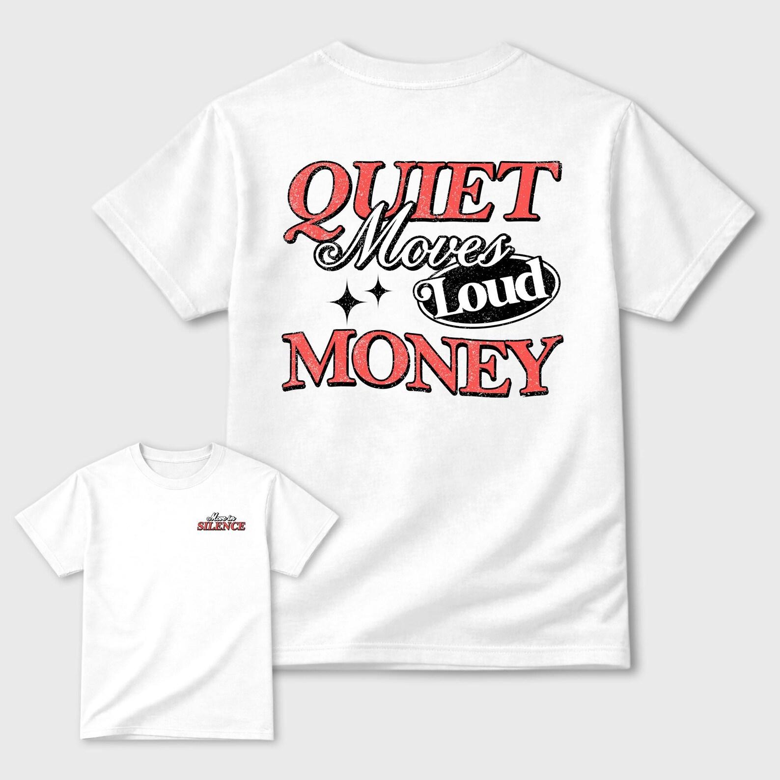 Move In Silence graphic tee. Streetwear Brand Graphic T-Shirt. Max 90 Infrared S