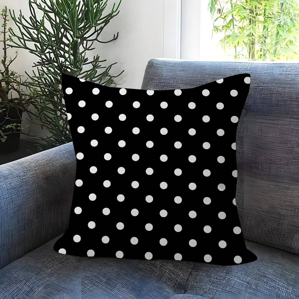 Fashion Polka Dot Figure  Pillow Cover Design Cushion Cover Decor Holiday Decorati
