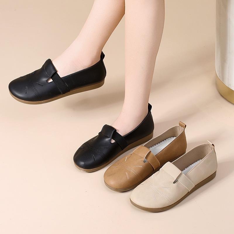 New Beijing Cloth Shoes Women's Single Shoes Breathable Comfortable Soft Sole Women's Shoes Work Shoes Casual Shoes
