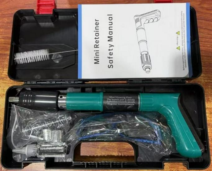 Silenced Mini Powder-Actuated Nail Gun for Concrete Walls