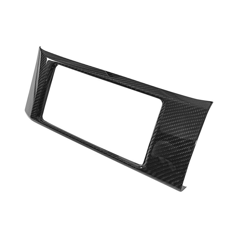 Real Carbon Fiber Console Central CD Player Cover Trim Panel Frame For Toyota GT86 For Subaru BRZ 2012-2020