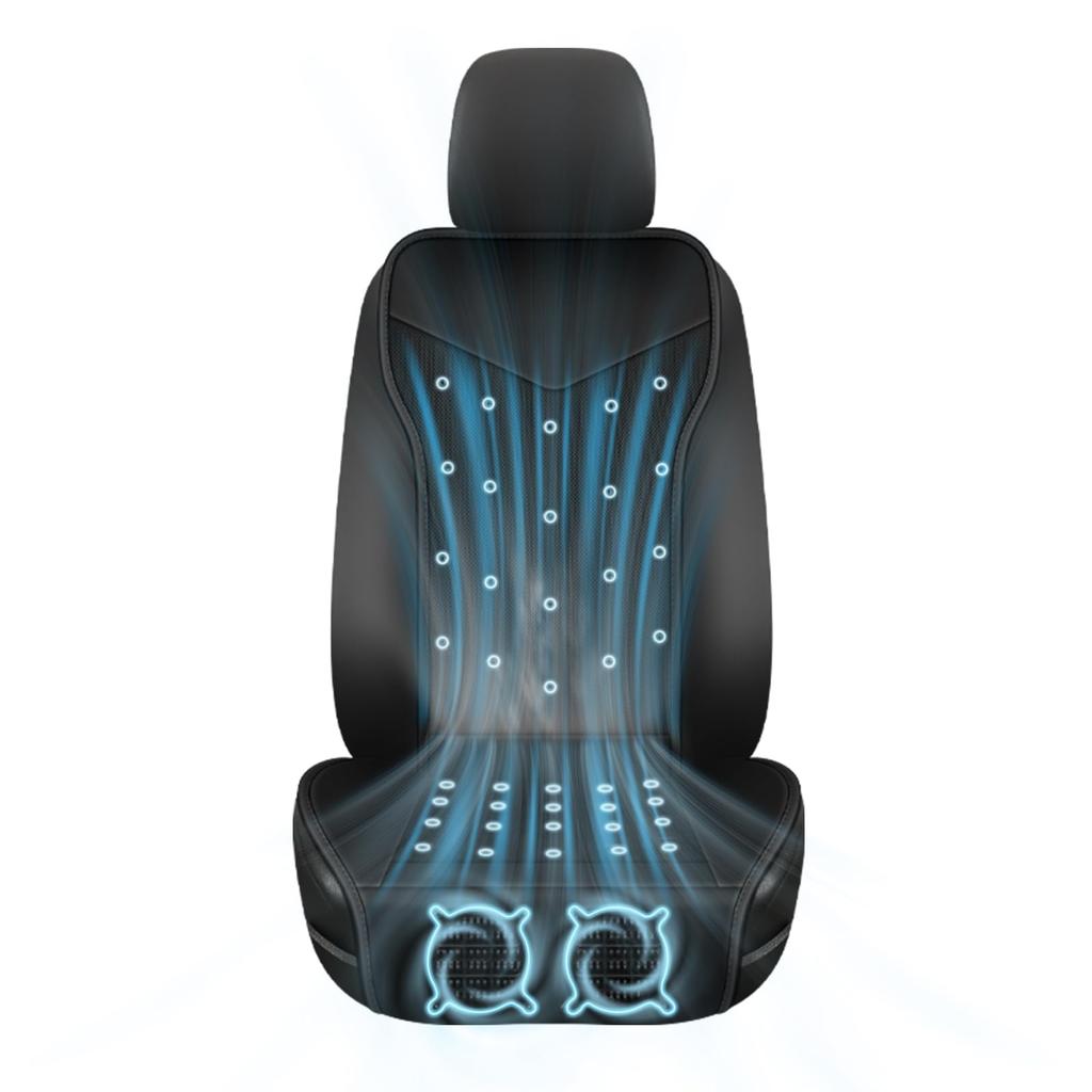 2025 Large Double Fan 40 Air Holes Car Cooling DC12V Comfortable Airflow Heat Low Includes Japanese Great Day Gift & Seat, Compatible, Cooling,