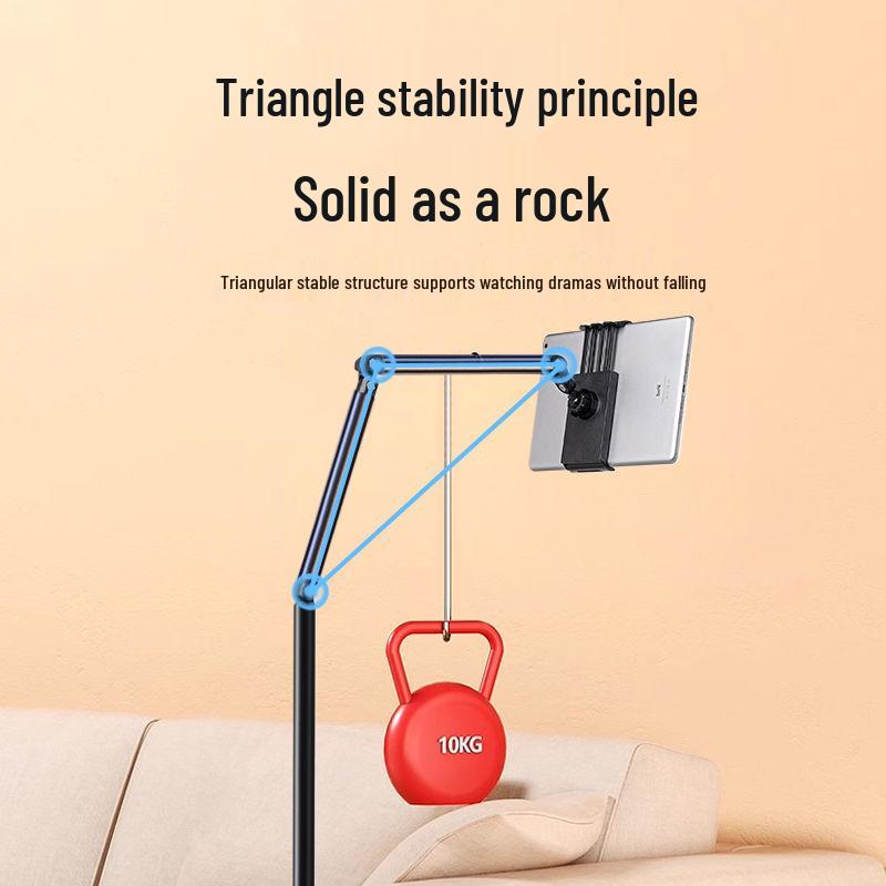 Dual Position Magnetic Phone Holder for Floor-Standing Live Streaming & Multi-functional Top-Down Shooting