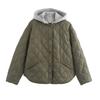 Kaslead New Arrival Women's Clothing Fashion Style Fashion Minimalist Hooded Cotton Jacket Jacket Outwear 8073246