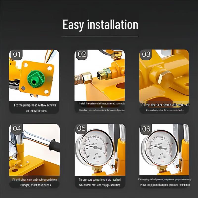 Manual Water Pipe Pressure Testing Pump