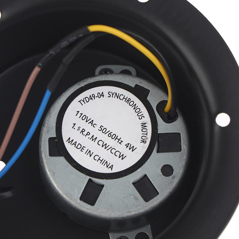 1.5 Rpm 2.5 Rpm Rotating Motor Black 220V Mirror Ball Motor With Plug Ball Hanging Glass Mirror Motor Dj Ktv Party Light