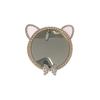 Paste Type Foldable Mobile Phone Tablet Desktop Airbag Mirror Bracket Cosmetic Mirror Diy Rhinestone Rabbit Ears Korean