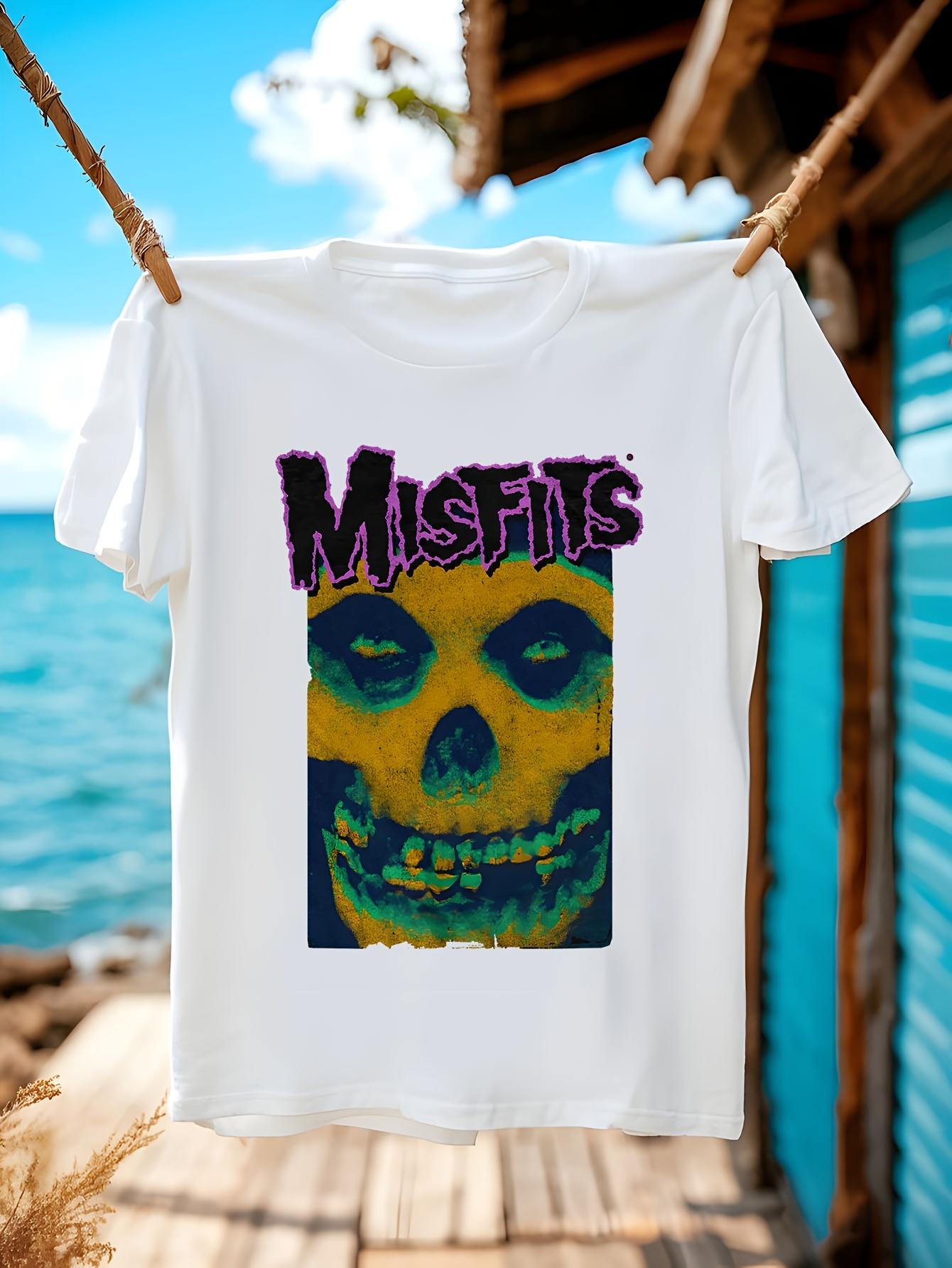 Misfits Warhol Official T-shirt - Andy Warhol Pop Art Graphic Tee with Skull XL