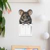 Cartoon Cute Mouse Switch Plate Sticker for Bedroom Living Room Hallway Home Decor Self-Adhesive Removable Decal