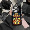 Six Seven S-67 Etui na Telefon Dla iPhone 17,16,15,14,13,12,Pro MAX Czarne Matowe Odporne na Wstrząsy Pokrowiec
