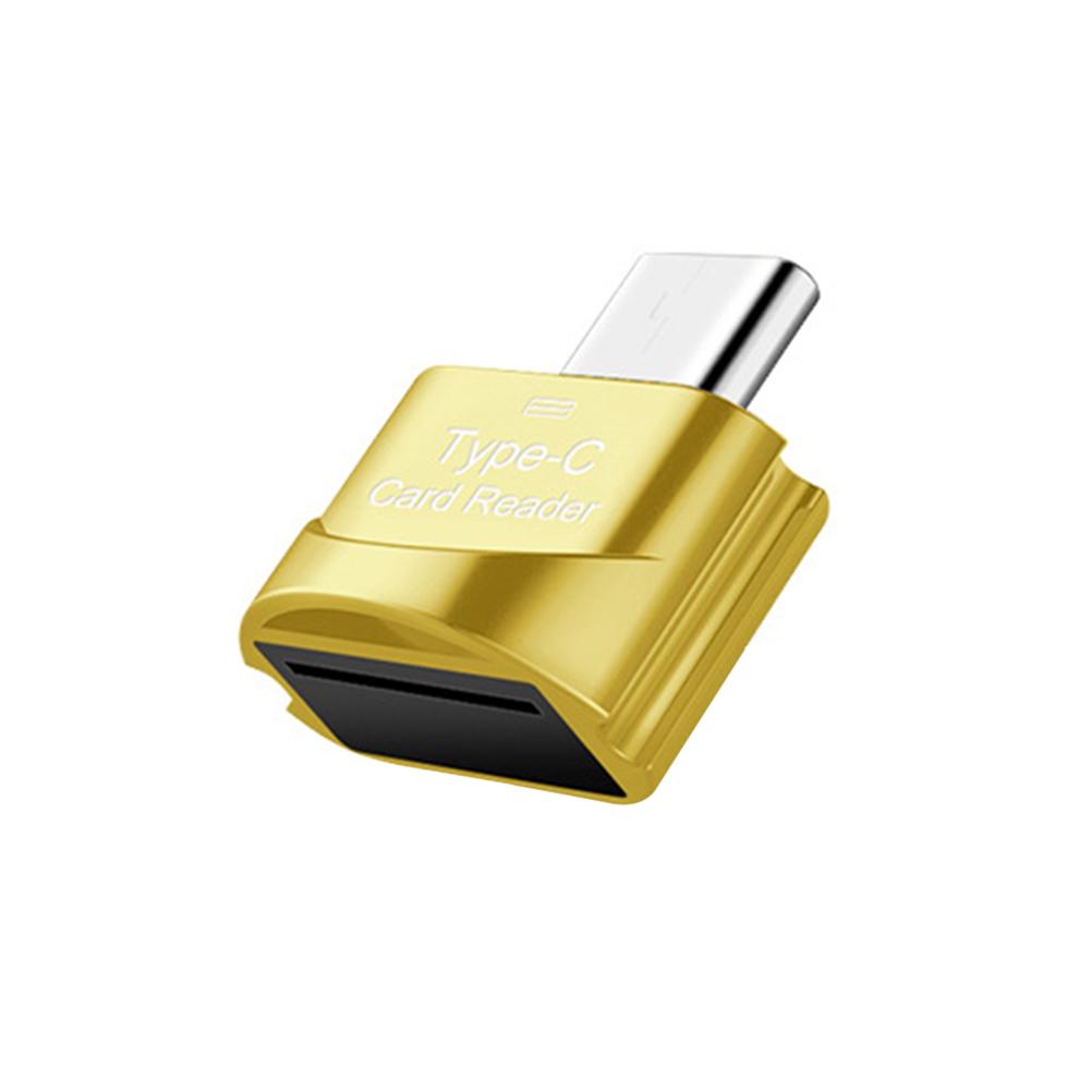 

USB 3.1 Type C to TF Adapter OTG Card Reader Smart Memory Card Reader Type C OTG Flash Drive Cardreader Adapter золотой