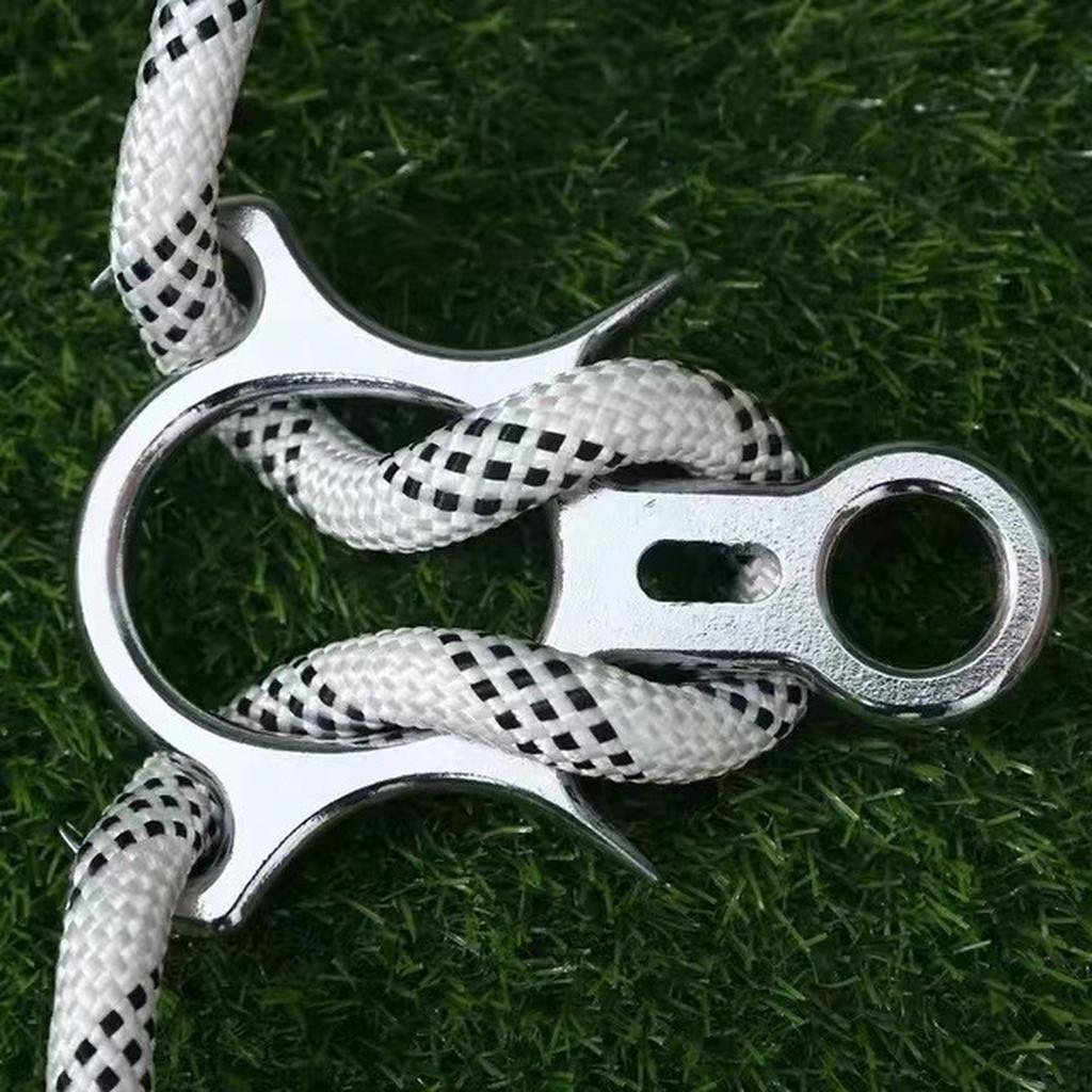 Stainless Steel Descender Ring - Bull Horn Rappel Device, High Altitude Climbing Safety Gear