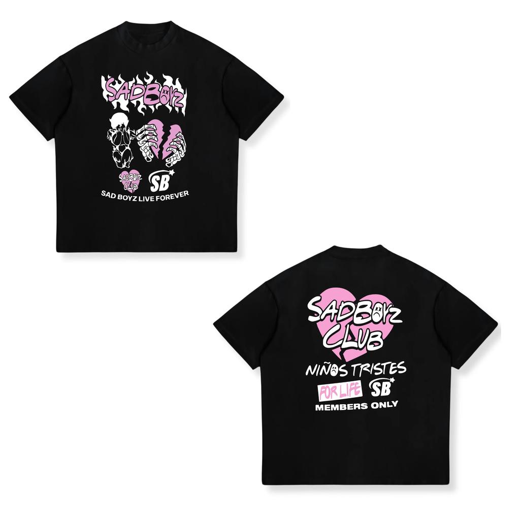 Junior H Merch Sad Boyz T Shirts Natanael Cano UnisexWomen Clothing Classic Tshirt Unisex Streetwear Cotton Tops Graphic TShirts