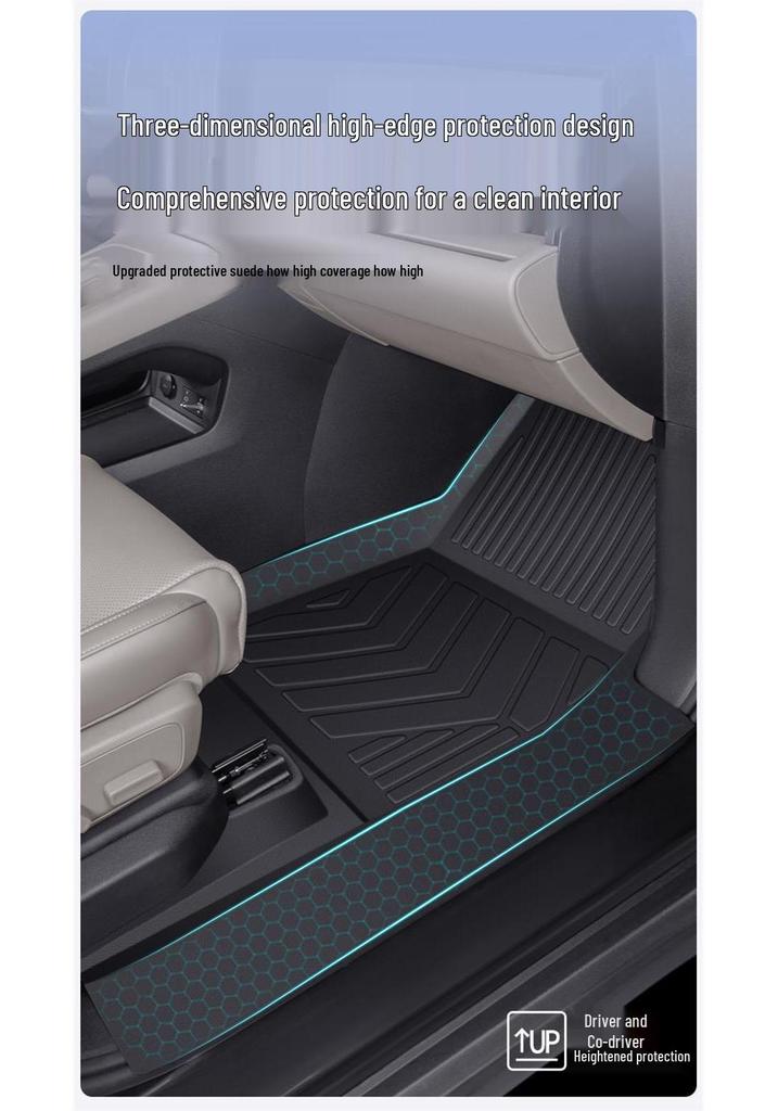 2025 Lydo L90 Special TPE Full Coverage Floor Mats for Six-Seven Seat Cars