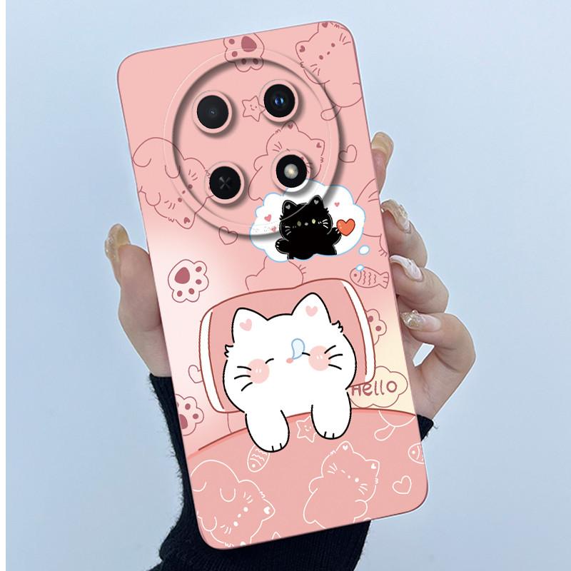 Case For Huawei Nova 12i / Nova 13i Sweet Girls Cats Soft Silicone Shockproof Back Cover For Huawei Nova12i 12 i 13 i Casing
