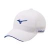 Mizuno Gorra de Malla Russell Doble para Golf Alta Transpirabilidad Ajustable Hombre Talla Única 56-60cm Blanco Azul E2MWA006