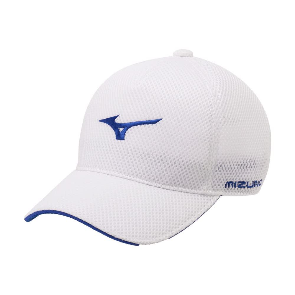 Гольф Одежда Двойная сетка Рассел Гольф-кепка Один размер [Mizuno] Кепка, Дышащая, Регулируемая, E2MWA006, Мужская, Белый/Синий,