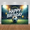 Jungen Fußballfeld-Thema Geburtstagsparty Banner Hintergrund, Erwachsenen- und Kindergeburtstagsparty Dekoration Fotografie Hintergrund