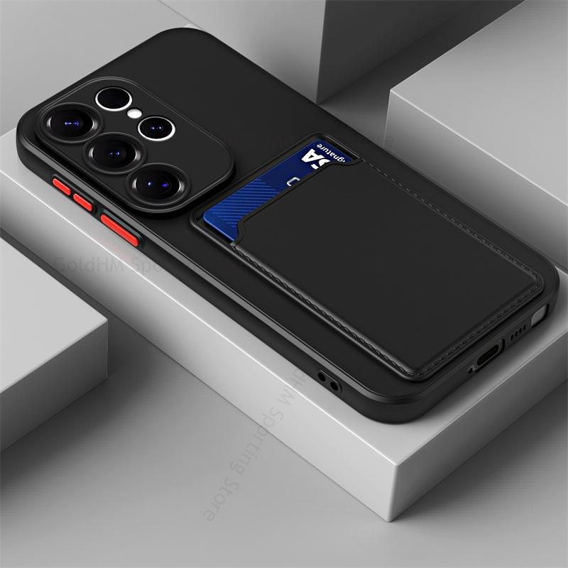 

Мягкий силиконовый чехол для телефона для Samsung Galaxy S25 Edge S24 Ultra Ультратонкий чехол с отделением для карт Противоударный чехол для Samsung S23 S22 S25 Ultra S21 S20 S24 Plus Fundas For Samsung S20 чёрный