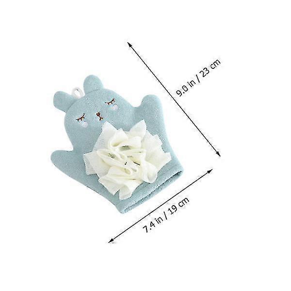 3pcs Bath Sponge Glove Shower Bathing Mitt Wash Gloves Body Scrub
