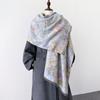 Women Scarf Autumn Winter Fashion Warm Thick Windproof Scarves Travel Double-faced Imitation Cashmere Cape Wrap Windproof Shawl
