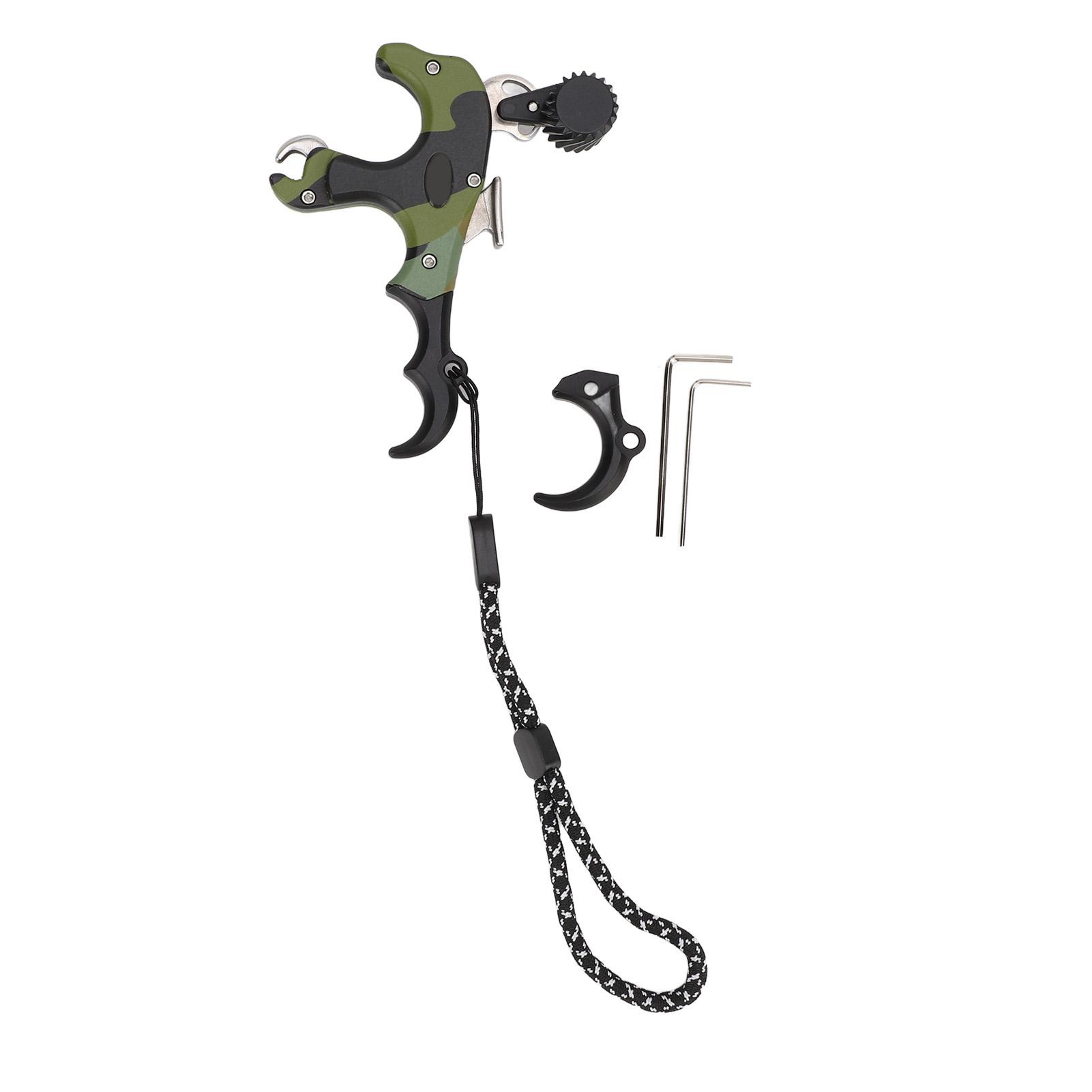 

Bow Release 3 and 4 Finger Switchable Adjustable Trigger Sensitivity Archery Release Aid for