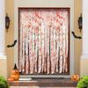 Irregular Frayed Torn Strip Scary Bloody Curtain Blood Splatter Gauze Door Hanging  Ghost Festival