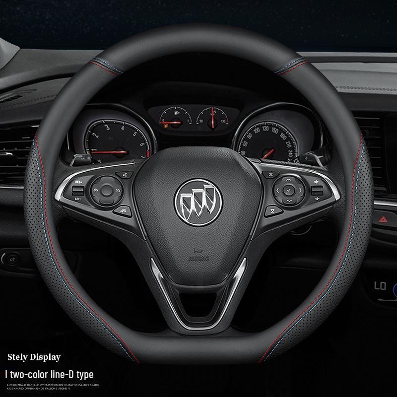 Genuine Leather Steering Wheel Cover for Buick Verano, GL8, Excelle, Regal, LaCrosse, and Envision