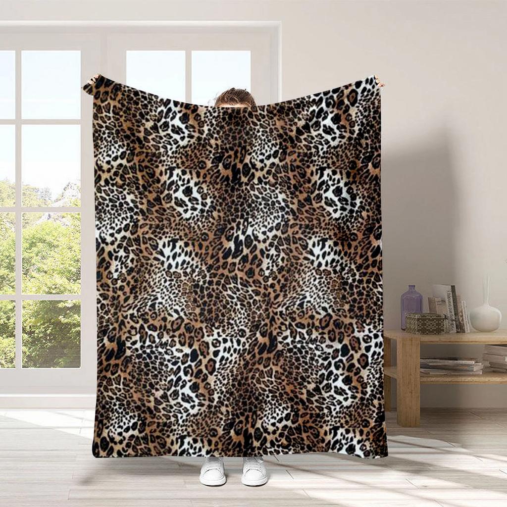 texture of animal fur Printed Blanket for Sofa Bed Travel Camping Living Room Office Conditioning Blanket for All Seasons Gifts