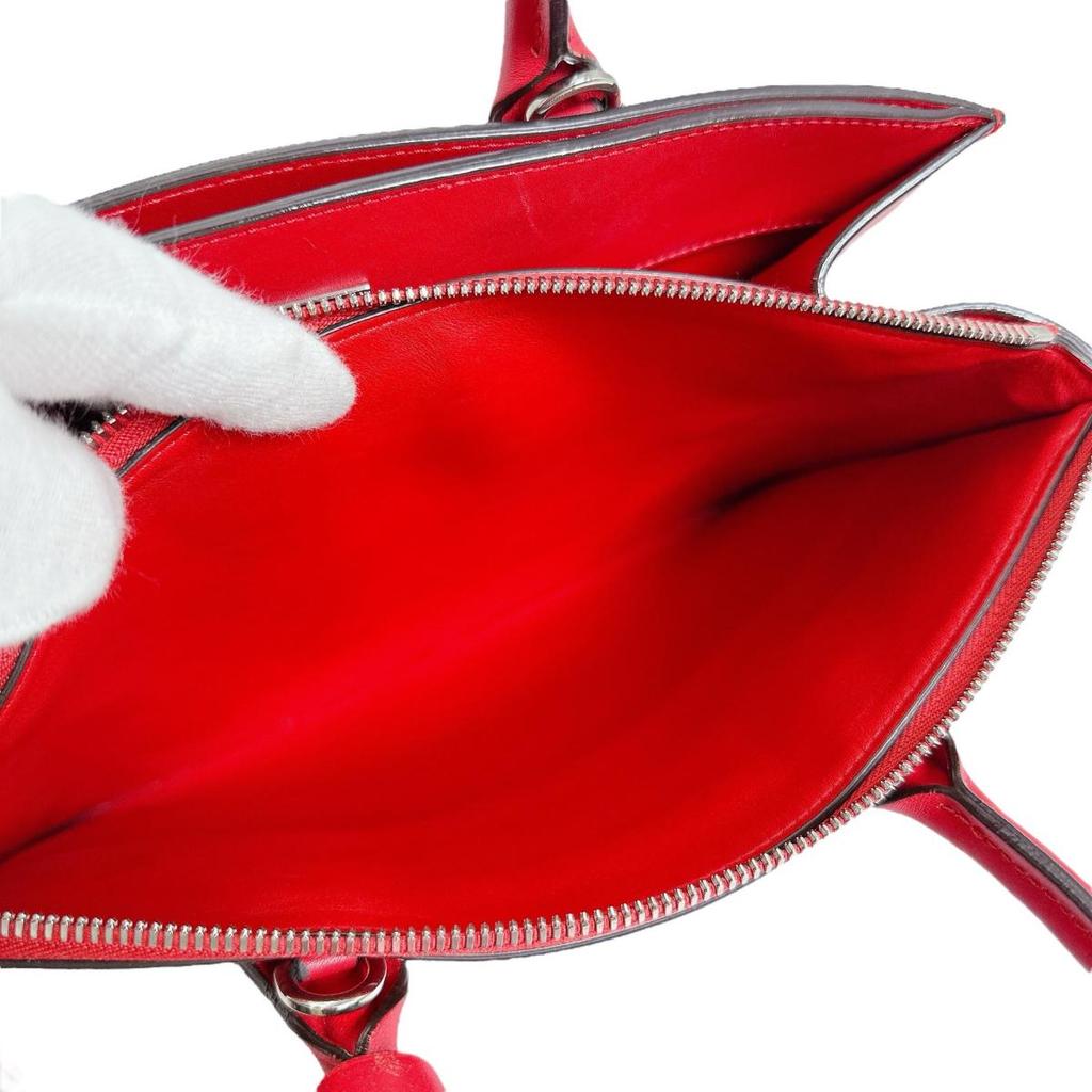 LOUIS VUITTON City Steamer PM Handbag Calfskin Red Women M53029 Used