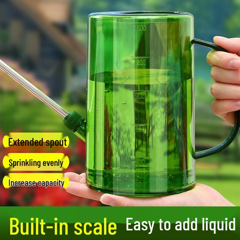 Konewka o dużej pojemności z długą szyjką i butelką ze spryskiwaczem do kwiatów i sukulentów