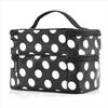 New Double-layer Makeup Bag Polka Dots Portable Travel Makeup Case Large Capacity Travel Toiletries Organizer