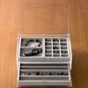 MUJI Stackable Acrylic Case with Two Drawers and Lid, Large, Approx. 25.5cm W X 17cm D X 9.5cm H, Product Number: 38970125