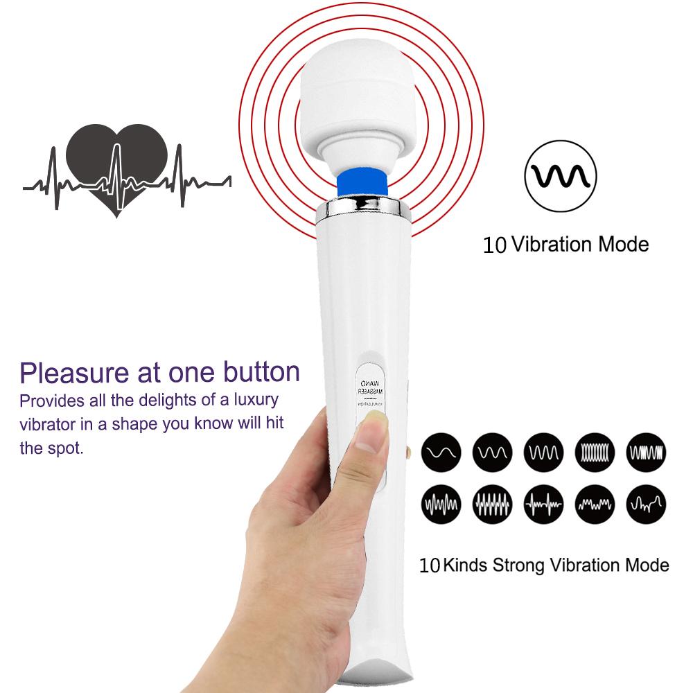 Powerful Vibrator Body Massager 10 Speed Ultra Big Size AV Stick G-spot Dildo Clitoral Stimulator Sex Product Sex Toy for Women