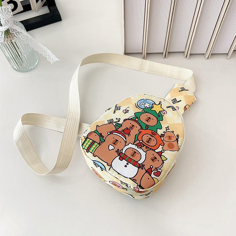 Kids' Capybara Chest Bag: Versatile Crossbody Coin Purse for Kindergarten Boys & Girls