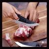 6 Inch Forged Hammer Pattern 5CR15MoV Steel Boning Knife Fixed Blade Meat Butcher Chef Knife Cutter Kitchen Tools