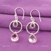 Morganite Gemstone 925 Sterling Silver Mothers day New Dangling Earrings Jewelry EE-140-2