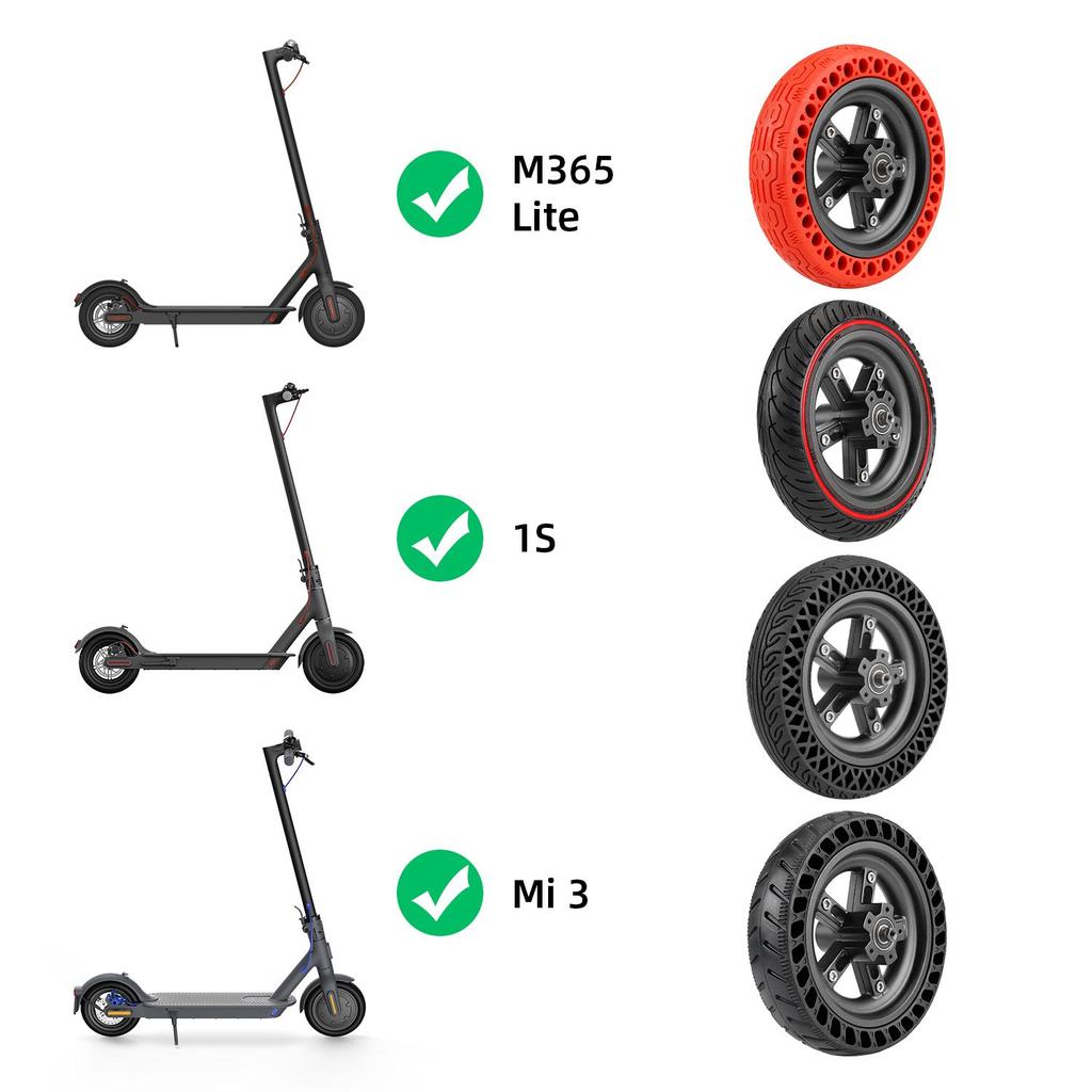 Ulip Gray Split Hub Set Solid Tire Rim for Xiaomi M365 1S MI3 Electric Scooter (87.2mm)