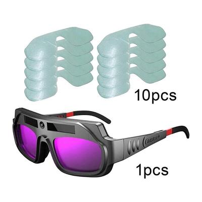 Auto Darkening Welding Gog Gles Anti-Scratch Welder Glasses for Plasma Cut Wip