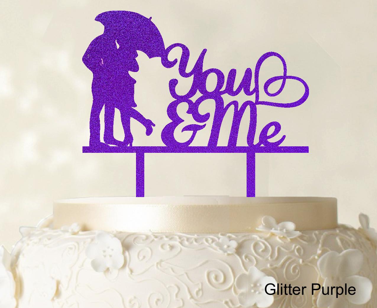 

Printtoo Ти і Я Весільний Топпер для Торта Силует На замовлення Топпер для Торта для Пари Прикраси для Торта Доступний Варіант 6 -7 Дюймів Шириною 6-7 Inches фіолетовий