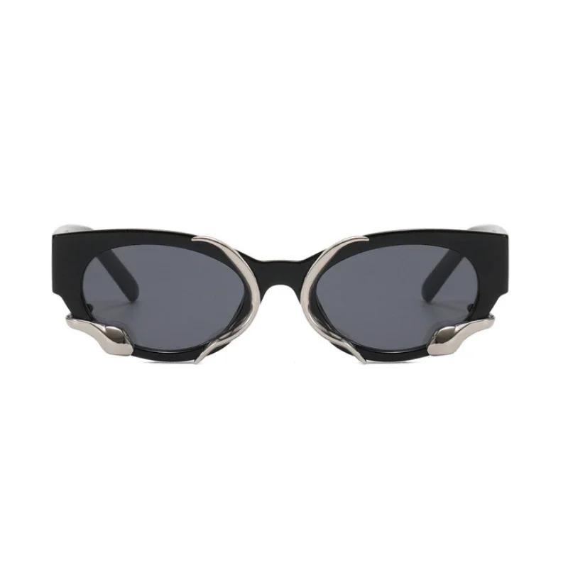 Cat Eye Sunglasses Women Men Vintage Brand Mirror Stylish Sun Glasses Female Male Cute Lens Personality Colors