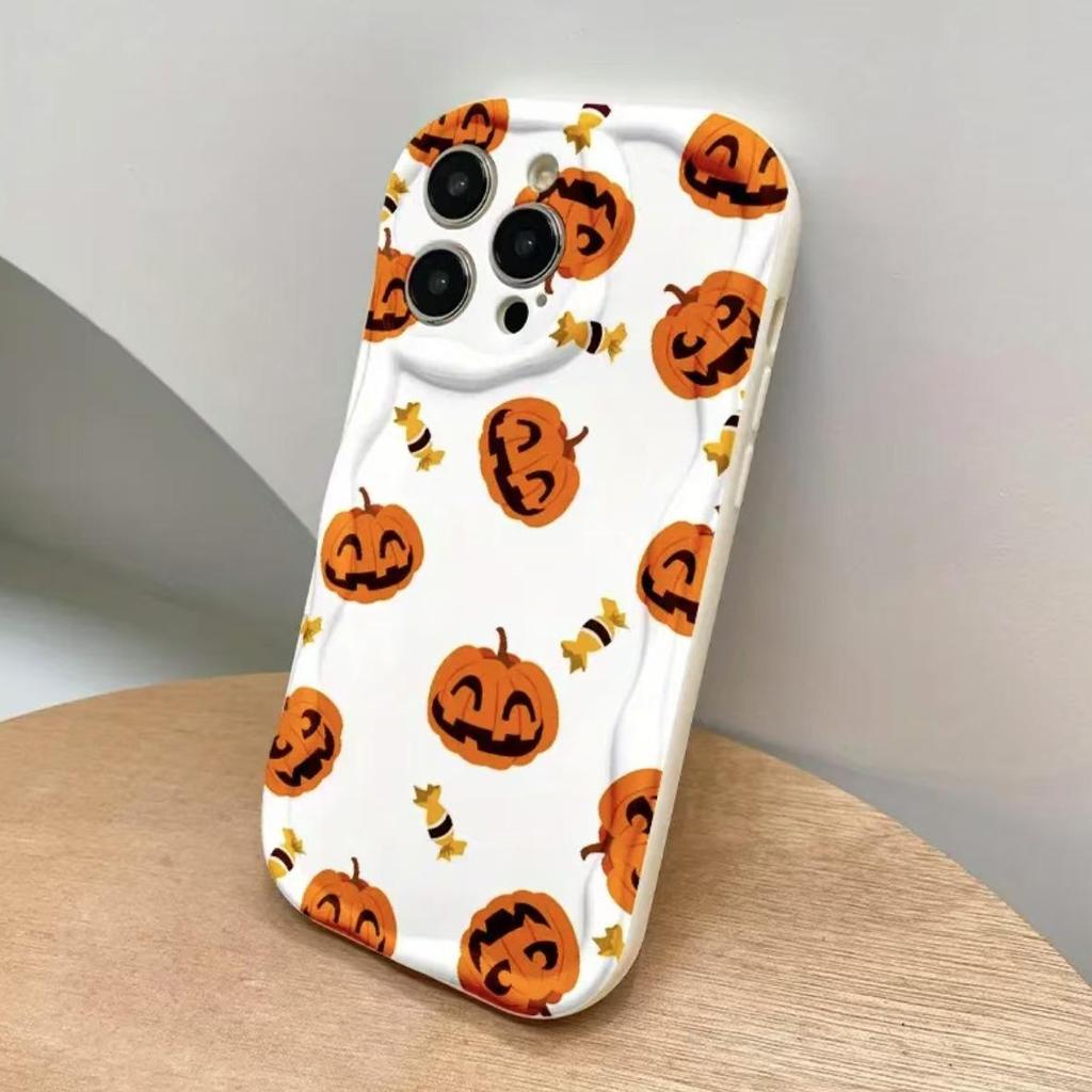 Halloween Pumpkin Candy Phone Case for iPhone 17 Pro Max/16/15/14/13 Pro