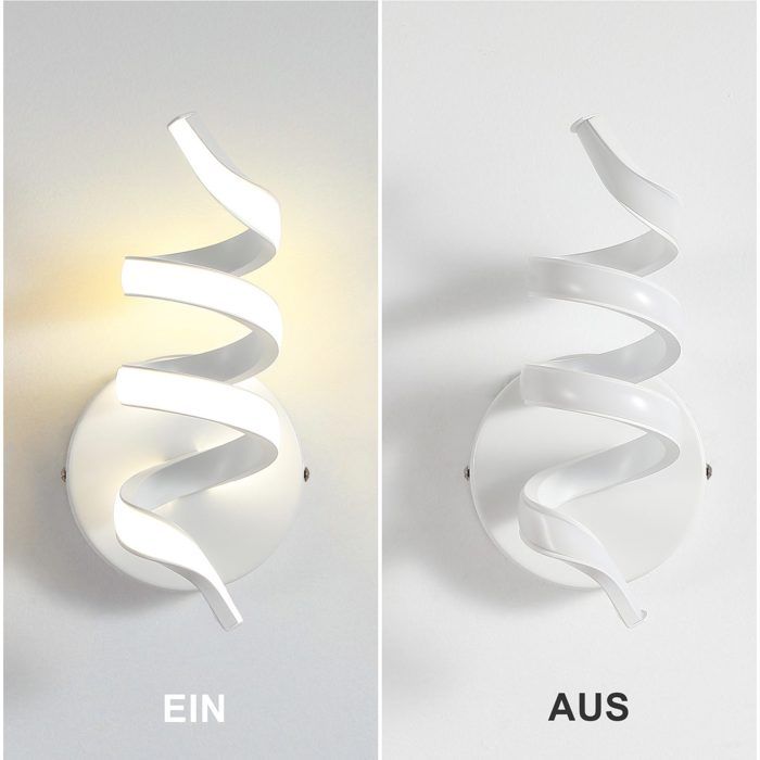 Applique murale LED d'intérieur - NETTLIFE - Nettlife - 7W - Blanc chaud 3000K - Métal design moderne