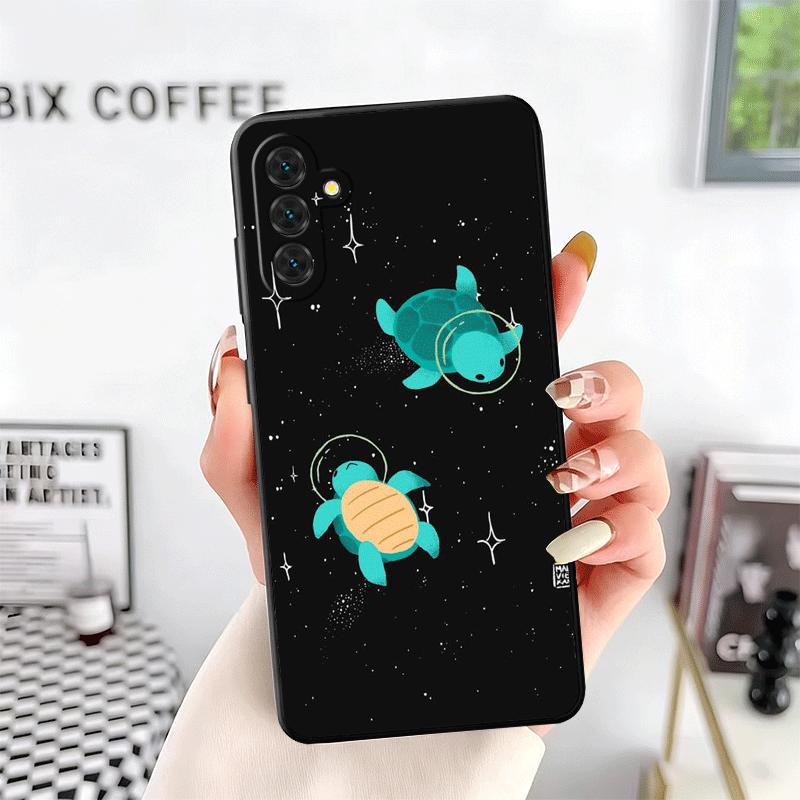 Cartoon Ocean Sea Turtle Soft Phone Case for Samsung A17 A37 A57 A16 A26 A36 A56 A15 A25 A35 A55 A14 A24 A34 A54 A13 A23 A33 A53