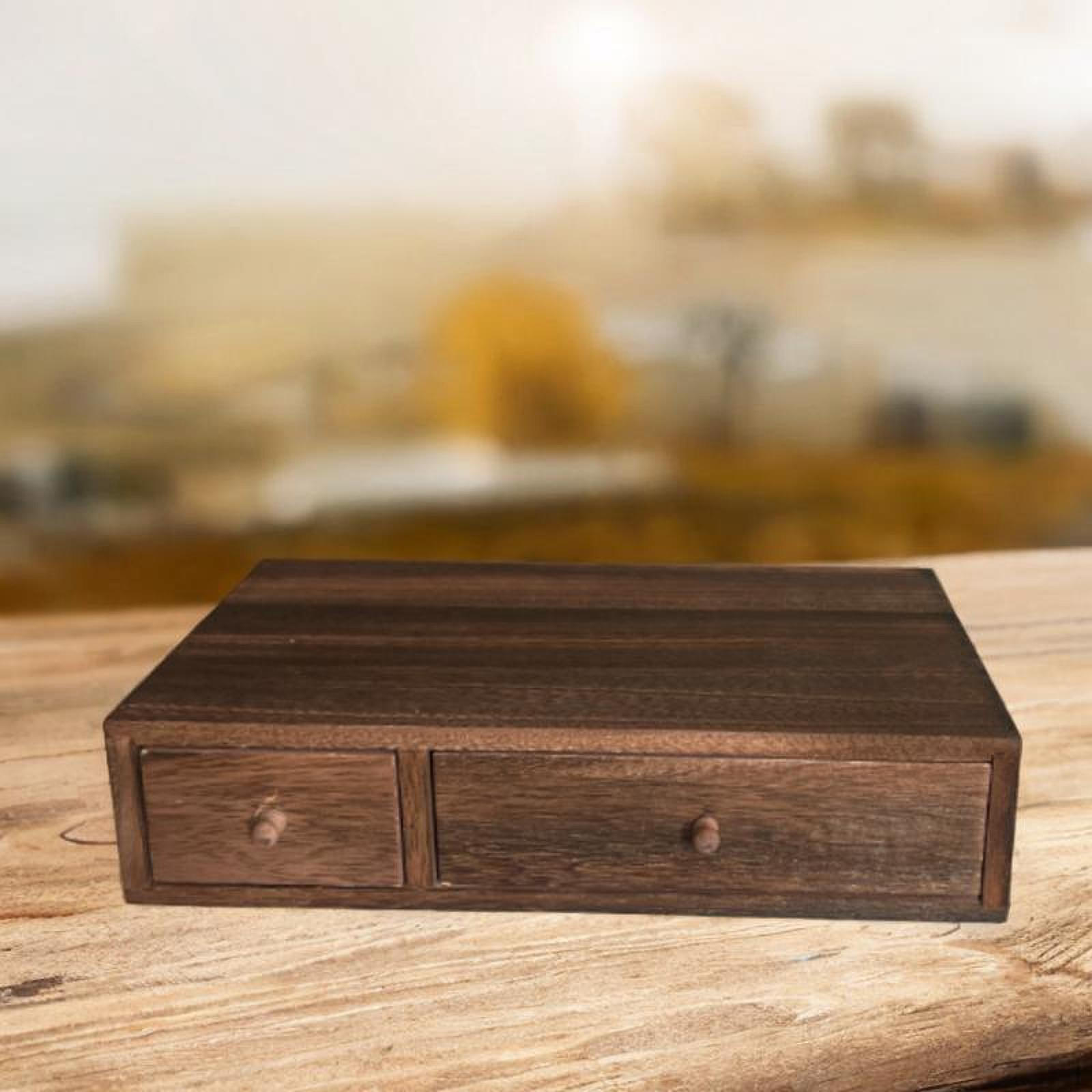 

Настольный органайзер для хранения косметики с ящиком Портативные канцелярские принадлежности для волос 2 drawer